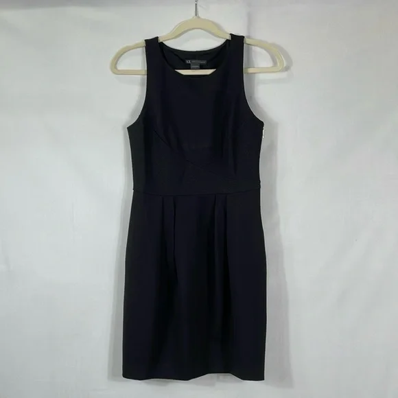 alice in wonderland red and black dress Armarni Exchange Dress Womens Black Velvet Fitted Dress